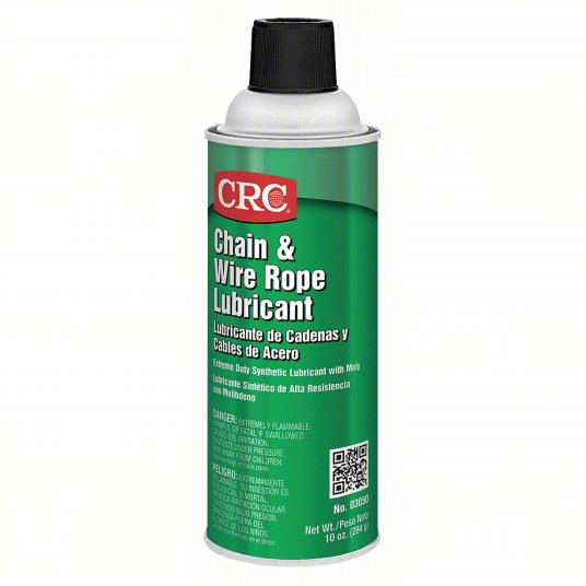 CRC® Chain & Wire Rope Lubricant: NSF H2, 16 oz, Aerosol Can, Wide ...